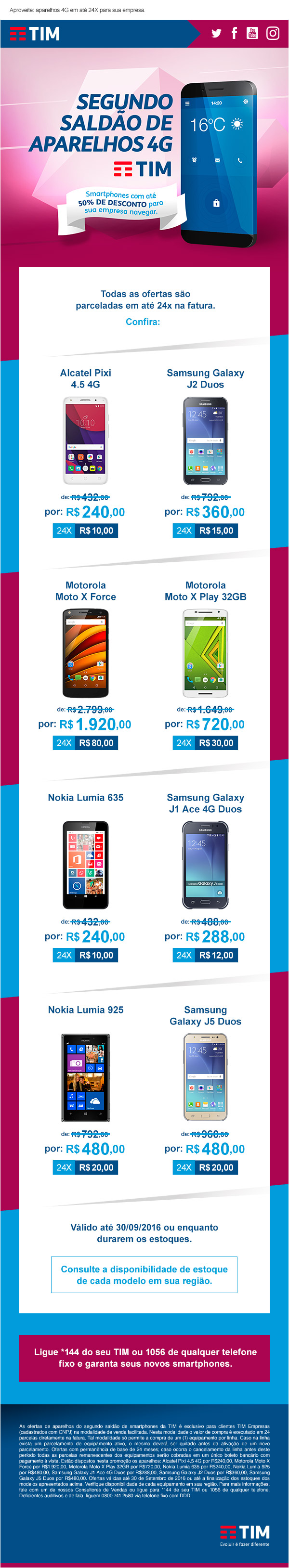 TIM - Cell Phones Clearance