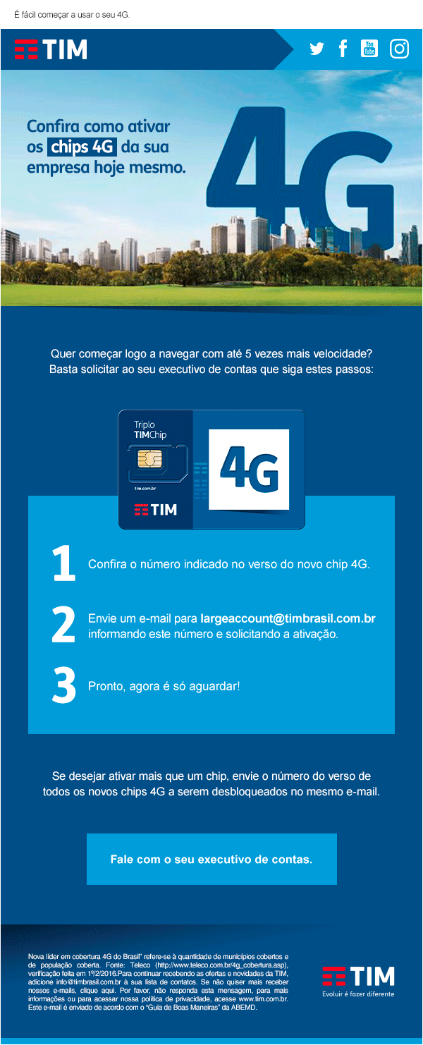 TIM - 4G SIM Activation